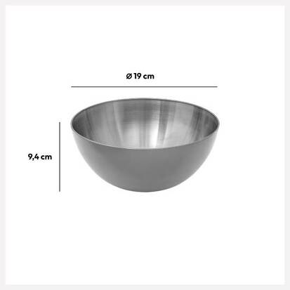 Saladier d19 cm, inox 