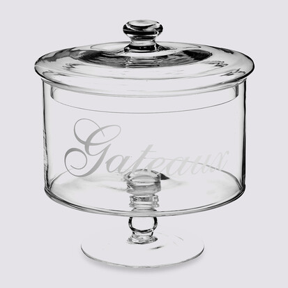 Bonbonnière verre sur pied 1,8l 
