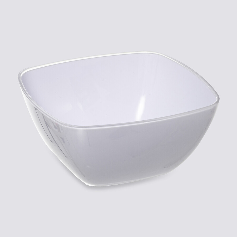 Saladier d25 cm, blanc Square