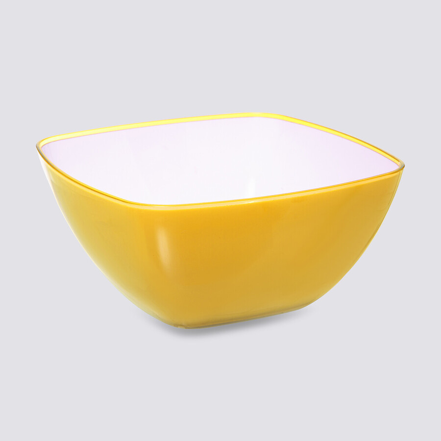 Saladier d25 cm, jaune moutarde Square
