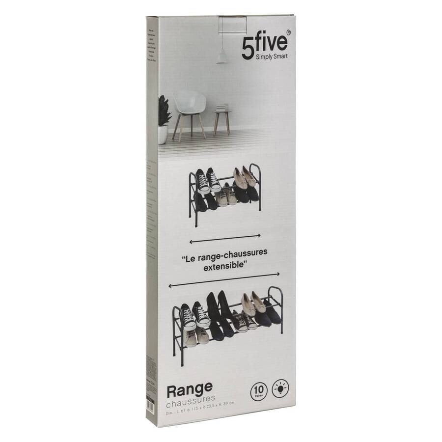 Range-chaussures métal x10 extensible Clothy