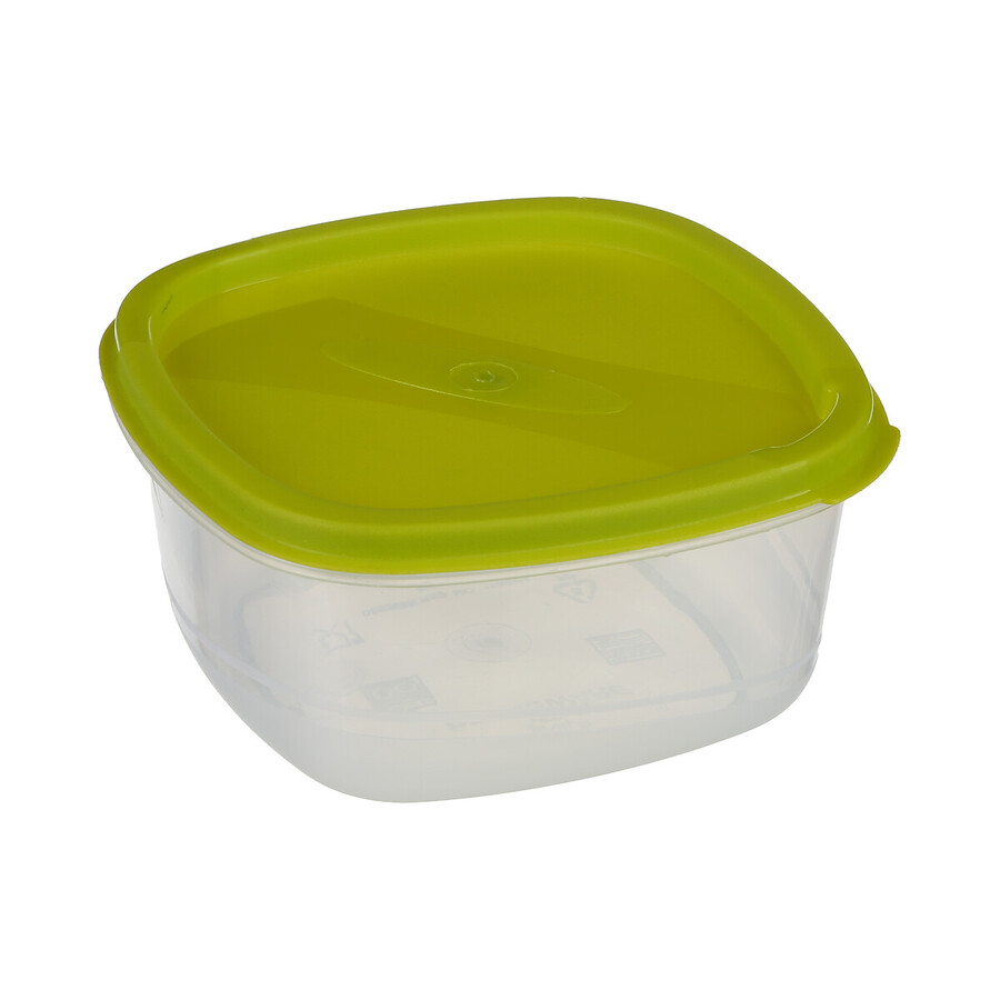 7 boîtes de conservation carrées, plastique Colors