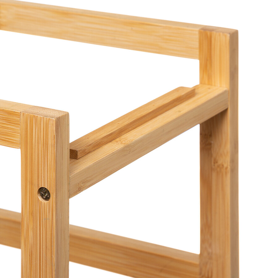 Desserte étroite 3 niveaux, noir Black bambou