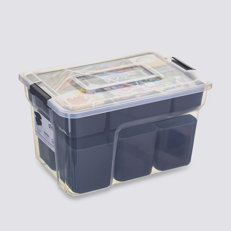 Boîte en plastique compartimentée 8l Orga+