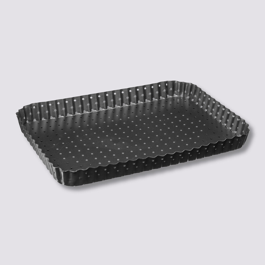 Moule à fond perforé métal 31x21cm 