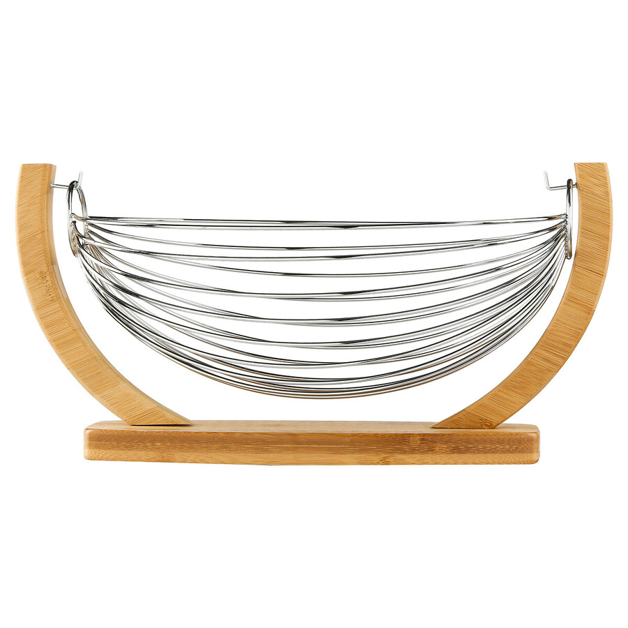 Corbeille balançoire métal 36x21cm Bambou