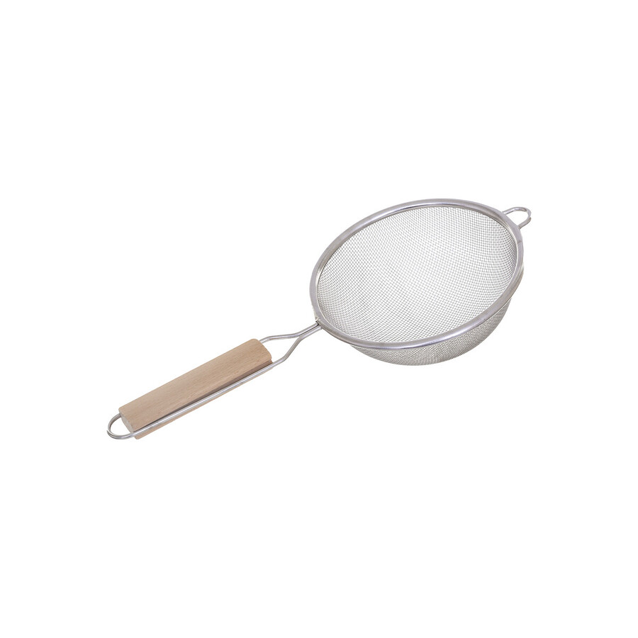 3 passoires inox, manche bois