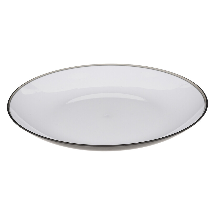 Assiette 25 cm, gris charbon Square