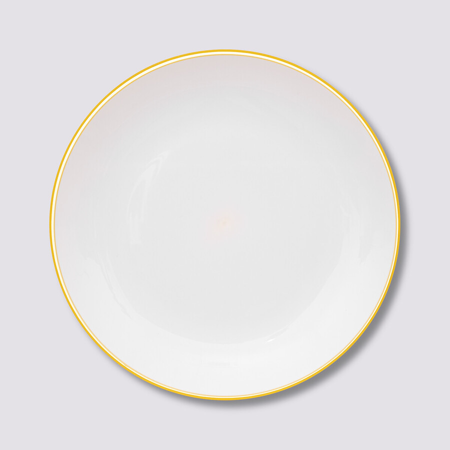 Assiette 25 cm, jaune moutarde Square