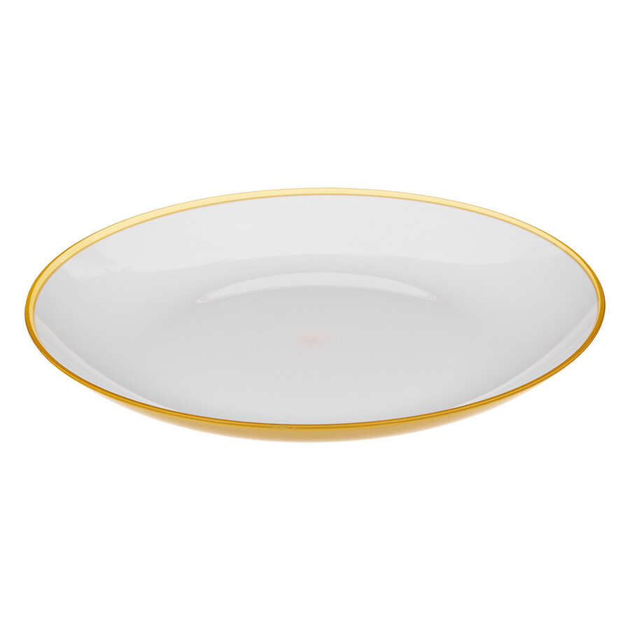 Assiette 25 cm, jaune moutarde Square