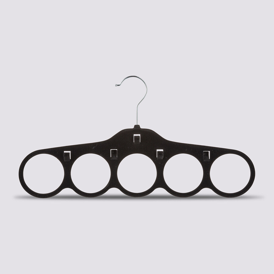 Cintre à foulards en feutrine, noir Hang'scarf