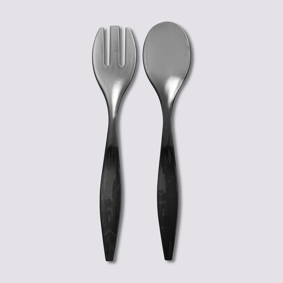 Couverts à salade, gris charbon Square