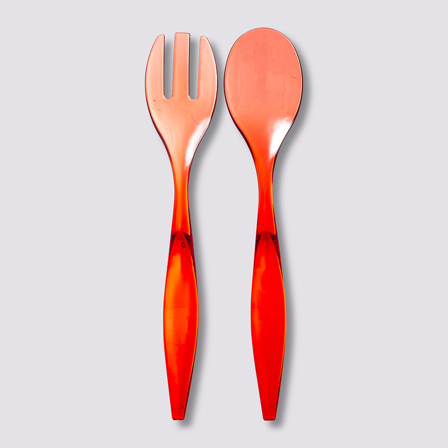 Couverts à salade, rouge nacarat Square