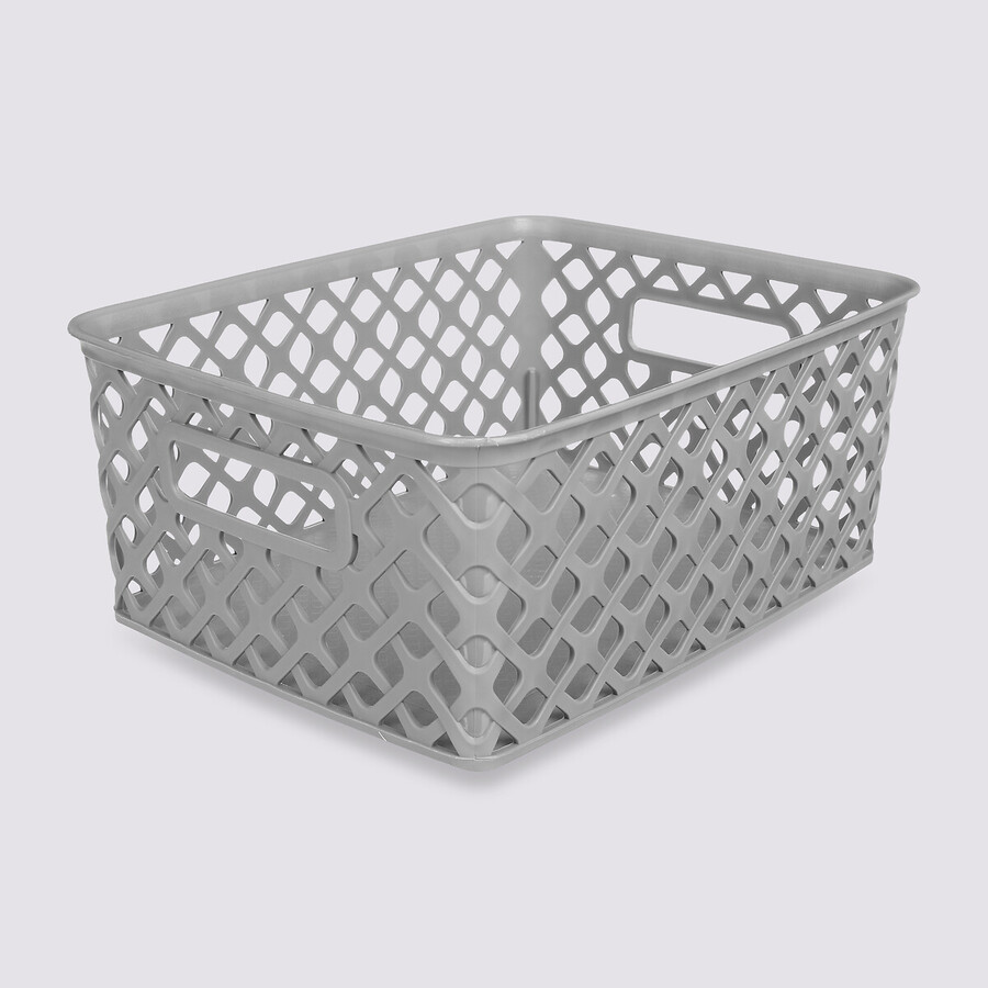 Panier en plastique 4l, gris Folky