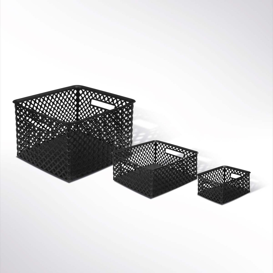 Panier en plastique 4l, noir Folky