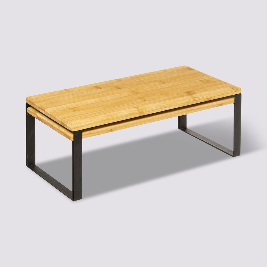 2 étagères gigognes en bambou Nera