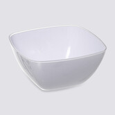 Saladier d25 cm, blanc Square