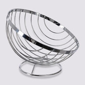 Corbeille en acier chromé 26,5 cm Oblik