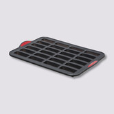 Moule 24 financiers silicone- noir,rouge Silitop