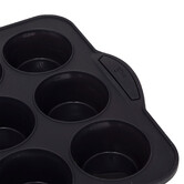 Moule 12 muffins silicone - noir Silitop