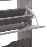 Meuble range-chaussures 3 tiroirs, effet chêne gris Drawy