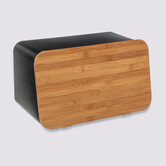 Boîte à pain et planche 37cm, noir Modern color