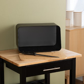 Boîte à pain et planche 37cm, noir Modern color