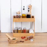 Organiseur 2 plateaux, grand modèle Bambou