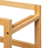 Desserte étroite 3 niveaux, noir Black bambou