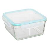 3 grandes boîtes carrées de conservation verre Clipeat