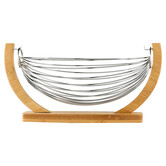 Corbeille balançoire métal 36x21cm Bambou