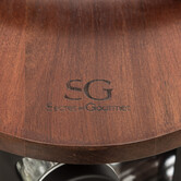 Support rotatif acacia 16 pots à épices 