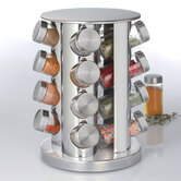 Support rotatif inox 16 pots à épices 