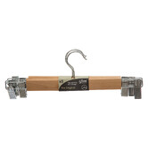 Lot de 3 cintres à pinces métal/bois Hang'clip