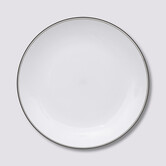 Assiette 25 cm, gris charbon Square