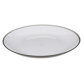 Assiette 25 cm, gris charbon Square