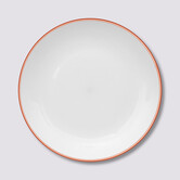 Assiette 25 cm, rose nacarat Square