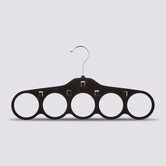 Cintre à foulards en feutrine, noir Hang'scarf