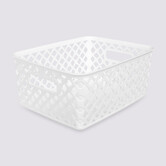 Panier en plastique 4l, blanc Folky
