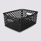 Panier en plastique 4l, noir Folky