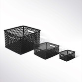 Panier en plastique 4l, noir Folky