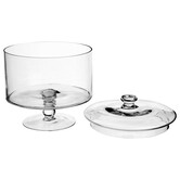 Bonbonnière verre sur pied 1,8l 