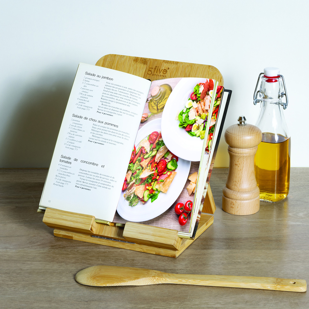 Tablette support livre 26x20cm Bambou