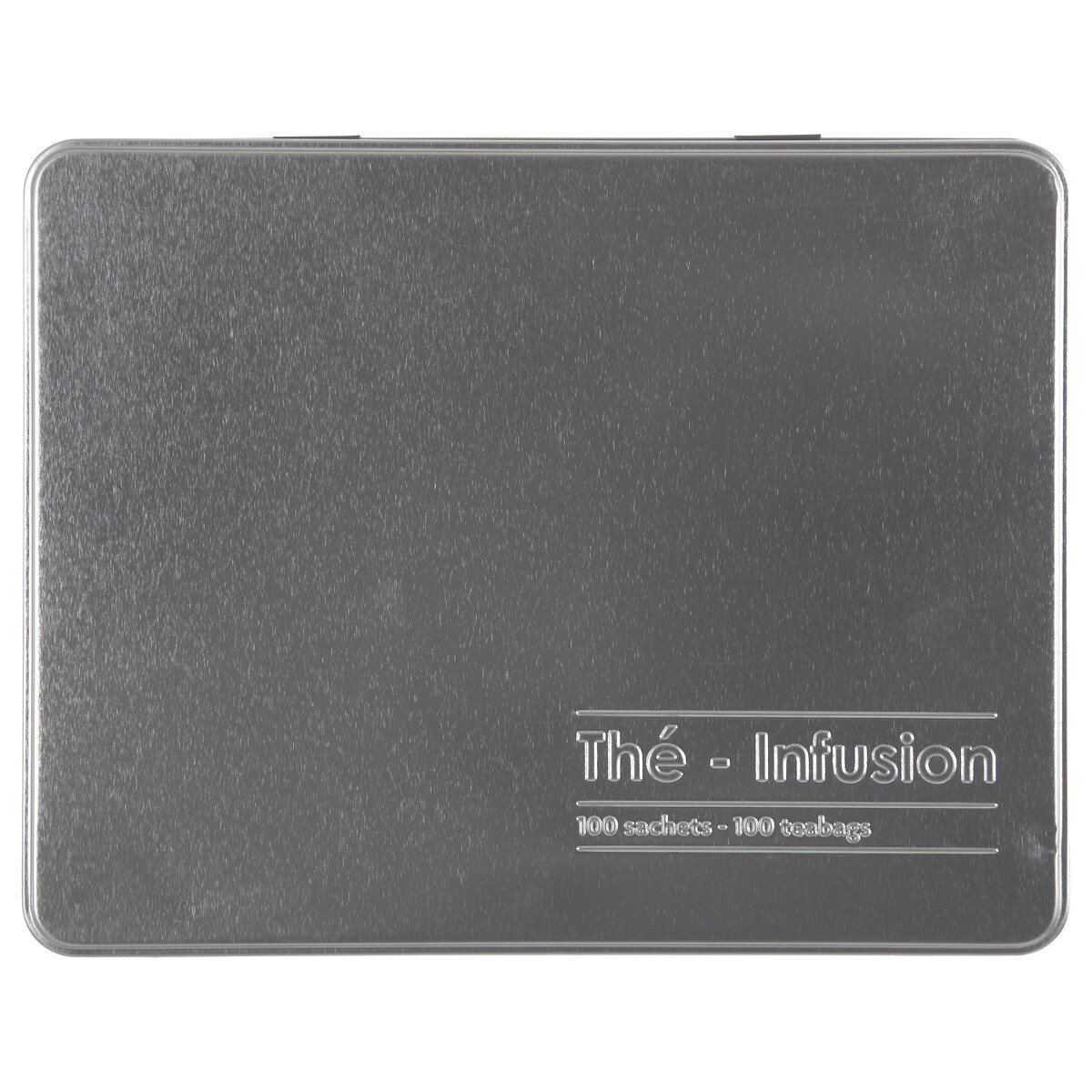 Boîte à thé 100 sachets métal, noir Black edition