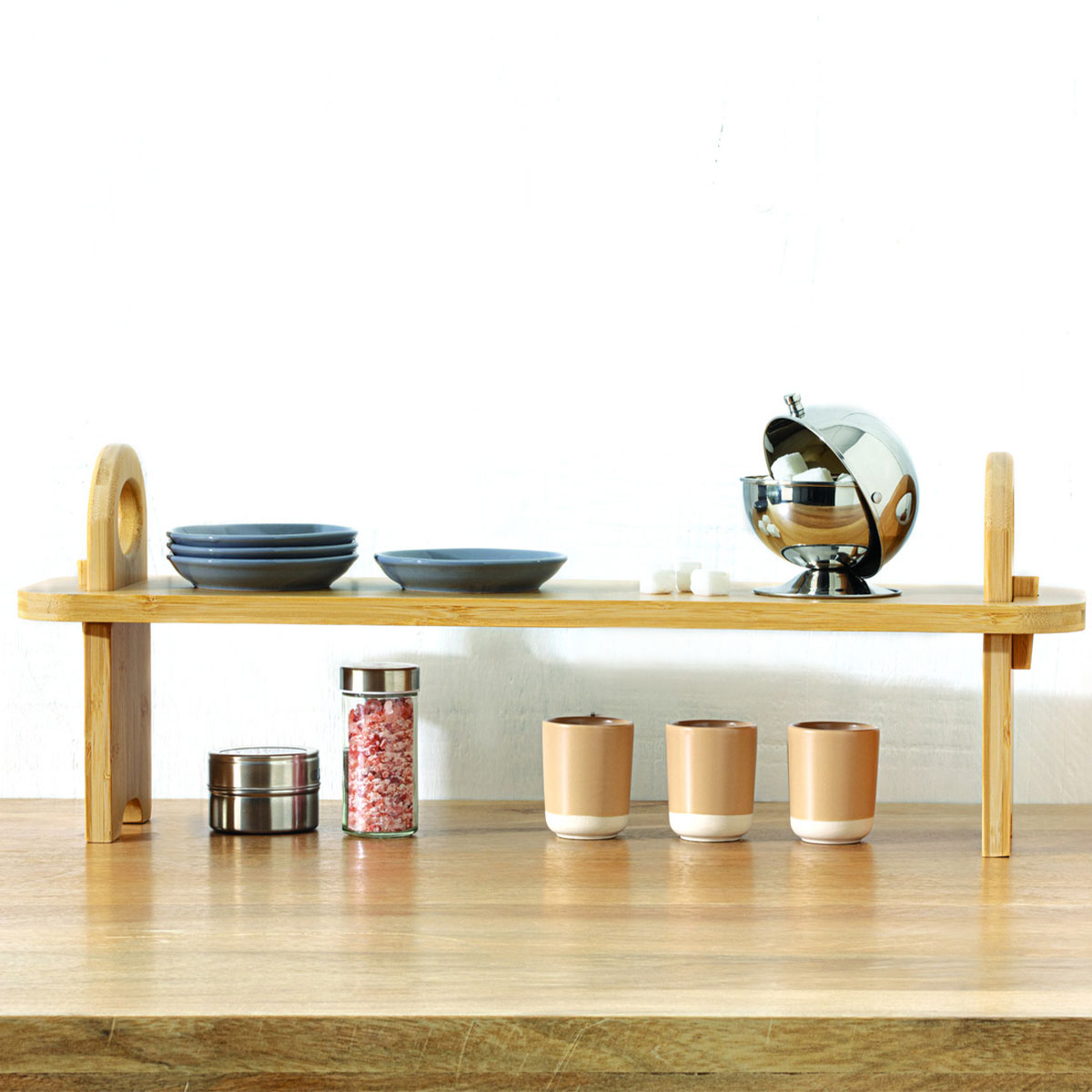 Étagère d'appoint sur pieds Bambou