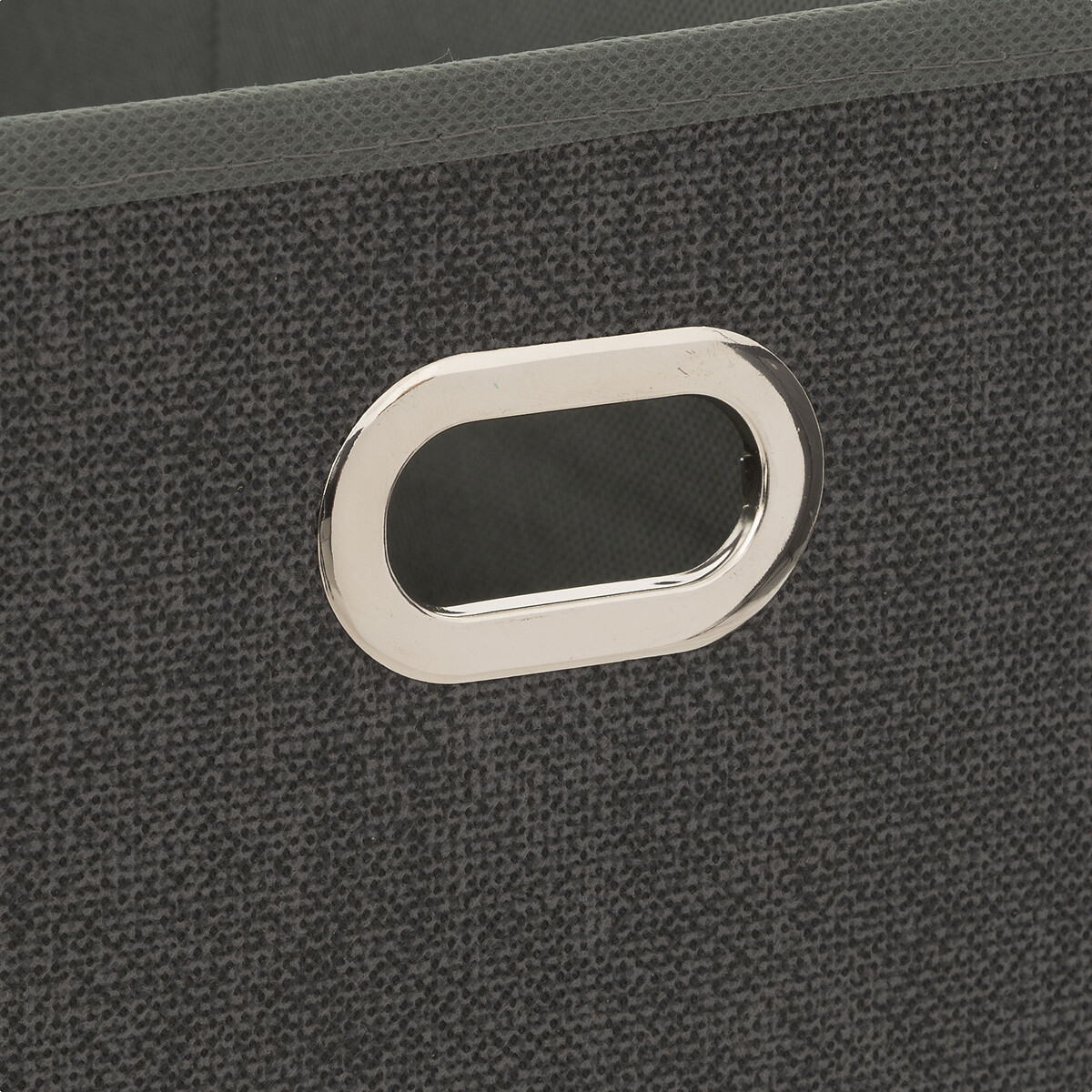 Panier tissu 15x31 cm, gris foncé chiné Mix'n modul