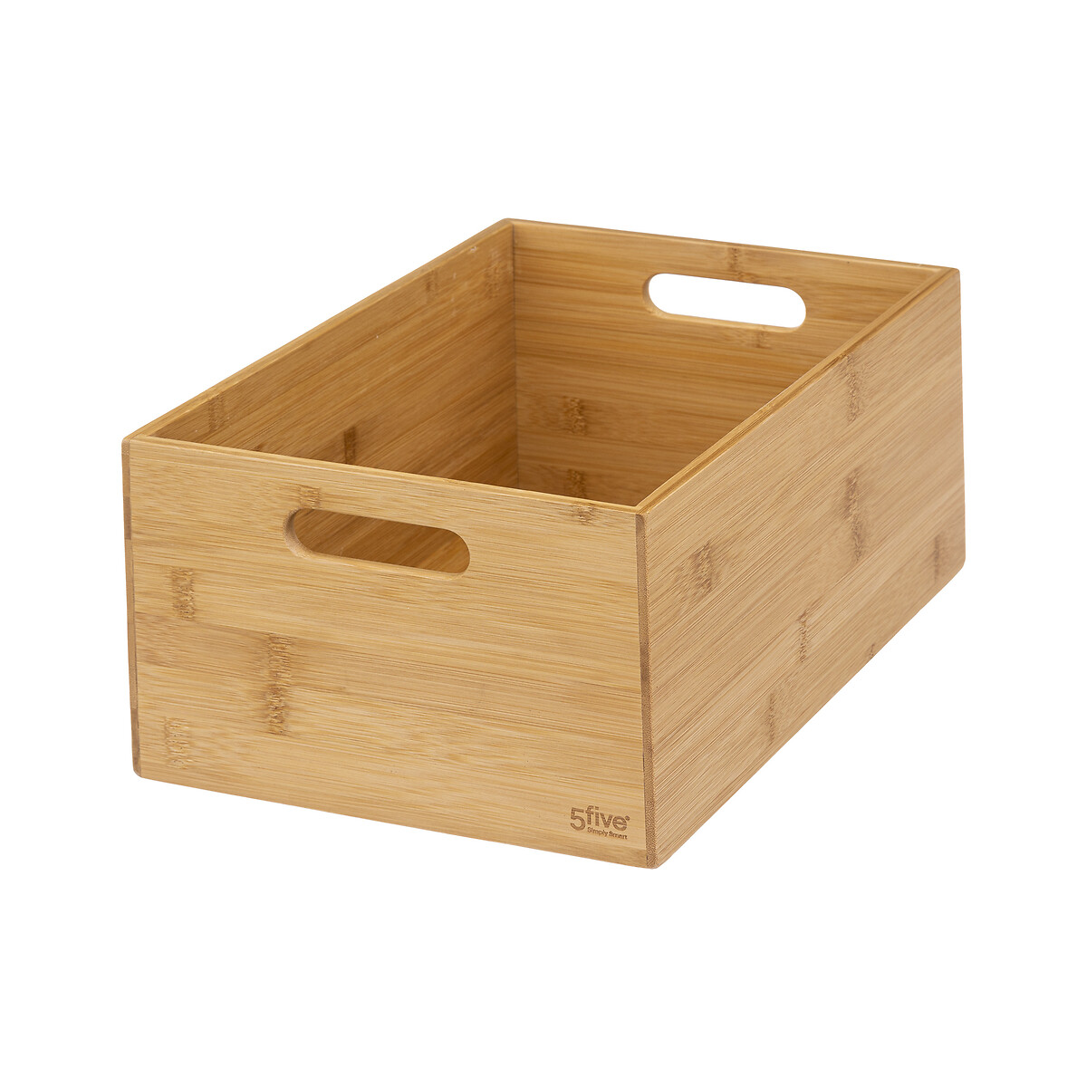 3 paniers rectangle en bambou Blackbamboo