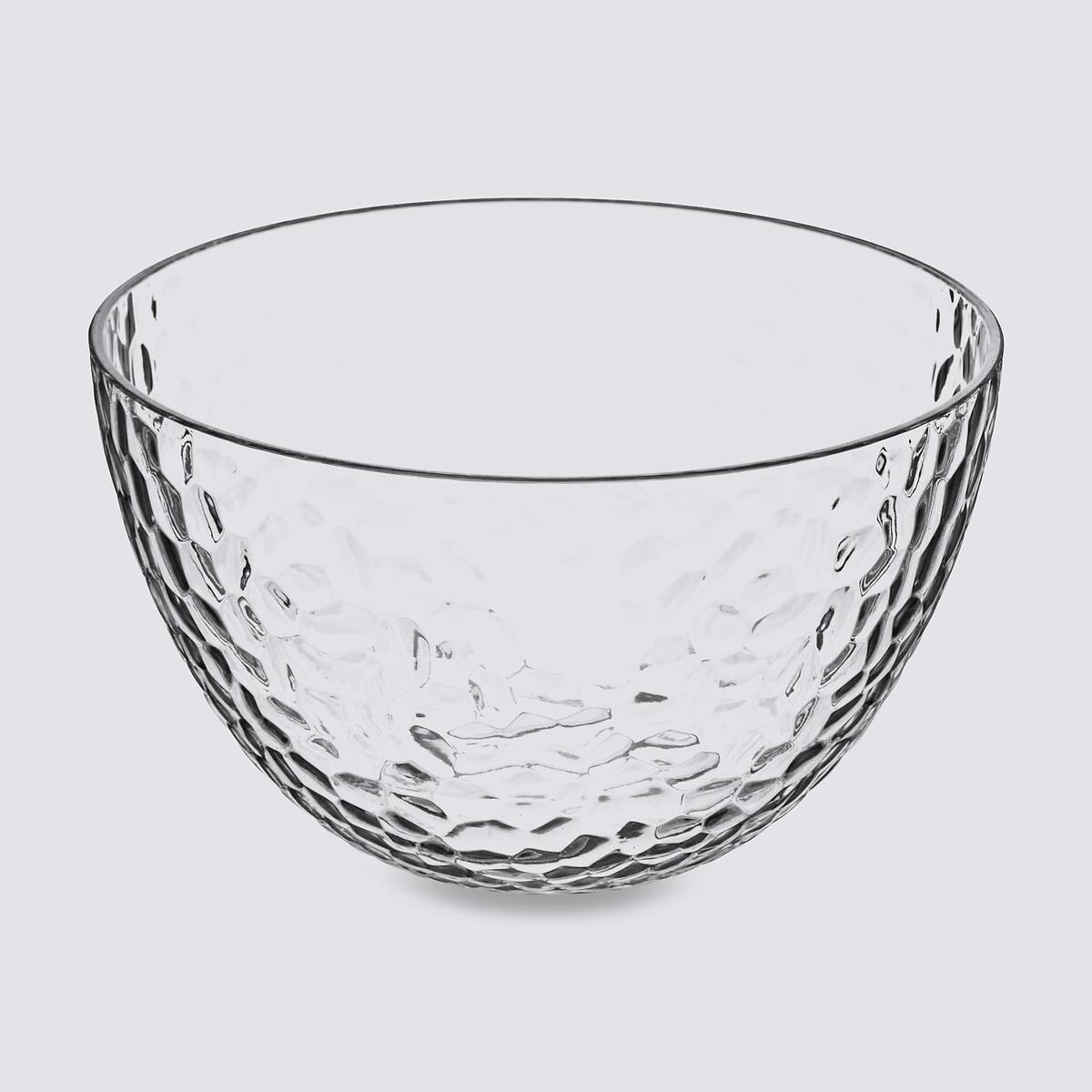 Saladier martelée d14 cm,transparent Estiva