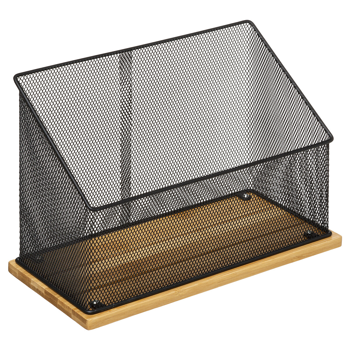 Organiseur de bureau - bambou, noir Mayaj