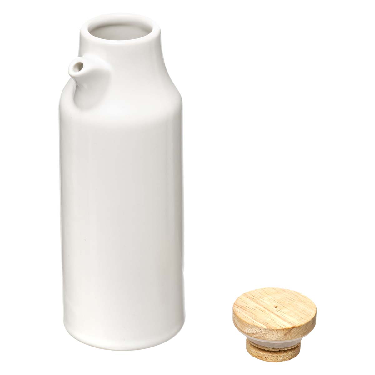 Set huile/vinaigre/poivre céramique, blanc Seramik
